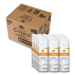 Clorox Healthcare Citrace Hospital Disinfectant and Deodorizer, Citrus, 14 oz Aerosol Spray, 12/Carton (CLO49100) View Product Image