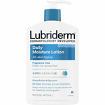 Lubriderm Daily Moisture Lotion - Lotion - 16 fl oz - For Dry, Normal Skin - Applicable on Body - Moisturising, Non-greasy, Fragrance-free, Absorbs Quickly Product Image 