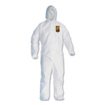KleenGuard A30 Elastic-Back and Cuff Hooded Coveralls, 2X-Large, White, 25/Carton (KCC46115) View Product Image