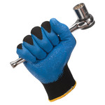 Kimberly-Clark Professional Gloves, Nitrile Coated, Extra-Large, 60PR/CT, Black/Blue (KCC40228CT) View Product Image