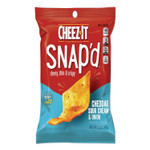 Sunshine Cheez-it Snap'd Crackers, Cheddar Sour Cream and Onion, 2.2 oz Pouch, 6/Pack (KEB11460) View Product Image