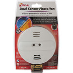 Kidde Fire And Safety Smoke Alarm, Photo/Ion, Dual Sensor, Batt Opr, White (KID21007385N) View Product Image