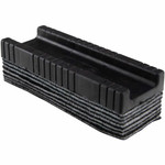 Charles Leonard Peel-away Felt Whiteboard Eraser - 5" Length - Easy-grip Handle - Black, White - Felt Product Image 