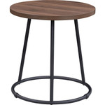 Lorell Accession End Table - Round Top - Powder Coated Four Leg Base - 4 Legs - 200 lb Capacity - 1" Table Top Thickness x 19" Table Top Diameter - (LLR16261) Product Image 