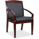 Lorell Sloping Arms Wood Guest Chair (LLR20020) View Product Image