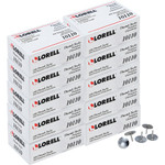 Lorell 5/16" Long Thumb Tacks - 0.31" Shank - 0.38" Head - for Schedule, Wall - Silver - Nickel Plated Steel Product Image 