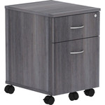 Lorell Relevance Series 2-Drawer File Cabinet - 22.9" Height x 15.7" Width x 19.9" Depth - 2 x File, Box Drawer(s) - Finish: Weathered Charcoal, Laminate Product Image 