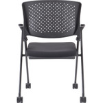 Lorell Nesting Chairs w/Arms, 24-3/8"x22-7/8"x35-3/8", 2/CT, BK (LLR41847) View Product Image