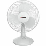 Lorell 12" Oscillating Desk Fan - 12" Fan Diameter - 3 Speed - Quiet, Oscillating - 19.5" Height x 13.9" Width x 11.5" Depth Product Image 