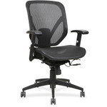 Lorell Mesh Seat/Back Mid-back Chair (LLR40203) View Product Image
