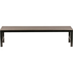 Lorell Charcoal Faux Wood Outdoor Bench (LLR42689) View Product Image