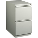 Lorell 23" File/File Mobile File Cabinet with Full-Width Pull - 15" Width x 22.9" Depth x 27.7" Height - 2 x Drawer(s) for File - Letter - Vertical - Ball-bearing Suspension, Security Lock, Recessed Handle Product Image 