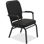 Lorell Fixed Arms Vinyl Oversized Stack Chairs (LLR59600) View Product Image