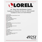 Lorell Floor Fan,w/ Remote,Oscillating,3-Spd,4-5/7"x18-1/4"x48",WE (LLR49251) View Product Image