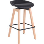 Lorell Modern Low-Back Stool - Low Back - Black Product Image 