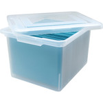 Lorell Letter/Legal Plastic File Box (LLR68925) View Product Image