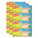 Glad Fold Top Food Storage Plastic Sandwich Bags, 6.5 x 5.5, Clear, 180 Bags/Box, 12 Boxes/Carton View Product Image