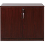 Lorell Essentials Series Mahogany 2-door Storage Cabinet (LLR69612) View Product Image