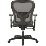 Lorell Mid-back Chair, Mesh Back, 27-3/4"x27"x38-2/3*-42-7/8", BK (LLR83293) View Product Image