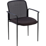 Lorell Reception Side Chair, w/Arms, 24"x24"x32-9/10", Black (LLR69506) View Product Image