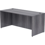Lorell Weathered Charcoal Laminate Desk Shell (LLR69546) View Product Image