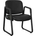 Lorell Black Leather Guest Chair (LLR84577) Product Image 