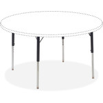 Lorell Activity Table Height-Adjustable Leg Kit - 22" to 30"H - 30" Length x 1.12" Diameter - Black, Chrome Product Image 