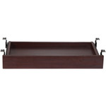 Lorell Universal Center Drawer - 28.35" Length x 16.73" Width x 5.12" Height - Mahogany, Laminate Product Image 