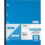 Mead Wireless Notebook,1-Sub,Quad Rule,11"x8-1/2",80 Shts,WE (MEA06497) View Product Image