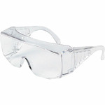 MCR Safety 9800 Series Clear Uncoated Lens Safety Glasses - Ultraviolet Protection - Polycarbonate - Clear - Side Shield Product Image 