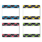 TREND Terrific Labels Name Tags, Dots Design, 3" x 2.5", Assorted Colors, 36/Pack (TEPT68901) View Product Image