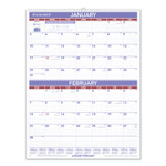 AT-A-GLANCE Two-Month Wall Calendar, 22 x 29, White/Blue/Red Sheets, 12-Month (Jan to Dec): 2024 View Product Image