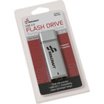 SKILCRAFT USB Flash Drive, Password Protected, 16GB, Silver (NSN5584988) Product Image 