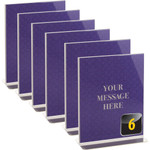 Officemate Vertical Sign Holder - 8.5" Width x 11" Height - 8.50" Holding Width x 11" Holding Height - Rectangular Shape - Double Sided - Easy to Use, Hanging Hole, Self-standing, Durable Product Image 