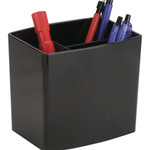 Officemate 2200 Series Large Pencil Cup - 4.5" Height x 5" Width x 3.8" Depth - Plastic - Black Product Image 
