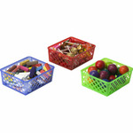 Officemate Supply Baskets, Medium, 5"x6", 3/PK, AST (OIC26203) View Product Image