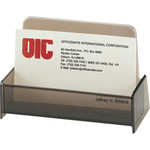 Officemate Business Card Holder, 3-7/8"x1-7/8"x2-3/8", Smoke (OIC97833) View Product Image