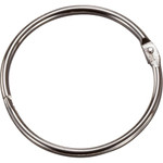 Officemate Loose-Leaf Book Rings - 2" Diameter - Silver - Metal Product Image 