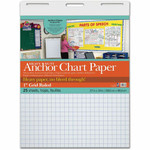 Pacon Heavy Duty Anchor Chart Paper - 25 Sheets - Grid Ruled Front Ruling - 1" Ruled - 1 Horizontal Squares - 1 Vertical Squares Product Image 