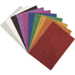 Pacon Foam Sheet, WonderFoam, Glitter, 8-1/4"Wx11-7/10"H, 10/ST,MI (PAC4344) View Product Image