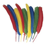 Pacon Quill Feathers, 12"L, 24/PK, Blue/Red/Green/Yellow (PAC4503) View Product Image
