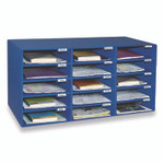 Pacon Classroom Keepers Corrugated Mailbox, 31.5 x 12.88 x 16.38, Blue View Product Image