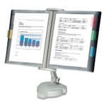 Fellowes Reference Rack, Plastic, Letter, 10 Pockets, Platinum View Product Image