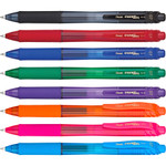 Pentel Gel Pens, Retractable, .7mm, 8/PK, Assorted Barrel/Ink (PENBL107CRBP8M) View Product Image