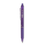 Pilot FriXion Clicker Erasable Gel Pen, Retractable, Fine 0.7 mm, Purple Ink, Purple Barrel, Dozen (PIL31455) View Product Image