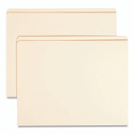 Smead Top Tab File Folders with Inside Pocket, Straight Tabs, Letter Size, Manila, 50/Box View Product Image