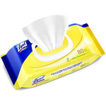 Reckitt Benckiser Disinfecting Wipes, Lemon/Lime, 80/Flatpack, 6PK/CT, White (RAC99716) Product Image 