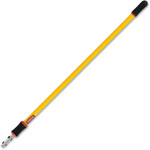 Rubbermaid Commercial 4'-8' Quick Connect Extension Pole - 96" Length x 1.40" Diameter - Yellow - Aluminum - (RCPQ76500YL00) Product Image 