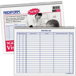 Rediform Visitor's Log Book - 50 Sheet(s) - Wire Bound - 1 Part - 11" x 8.50" Sheet Size - White Product Image 