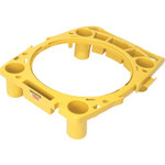 Rubbermaid Commercial Brute Rim Caddy - 26.50" Width x 6.75" Depth x 32.50" Height - Yellow Product Image 